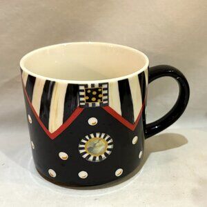 Mackenzie-Childs Ceramic Coffee Mug Hand Painted Singel Mug